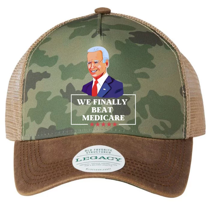 We Finally Beat Medicare Funny Anti Biden Legacy Tie Dye Trucker Hat