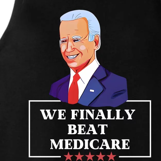 We Finally Beat Medicare Funny Anti Biden Ladies Tri-Blend Wicking Tank