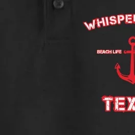 Whisper Falls Beach Life Better Life Texas Dry Zone Grid Performance Polo