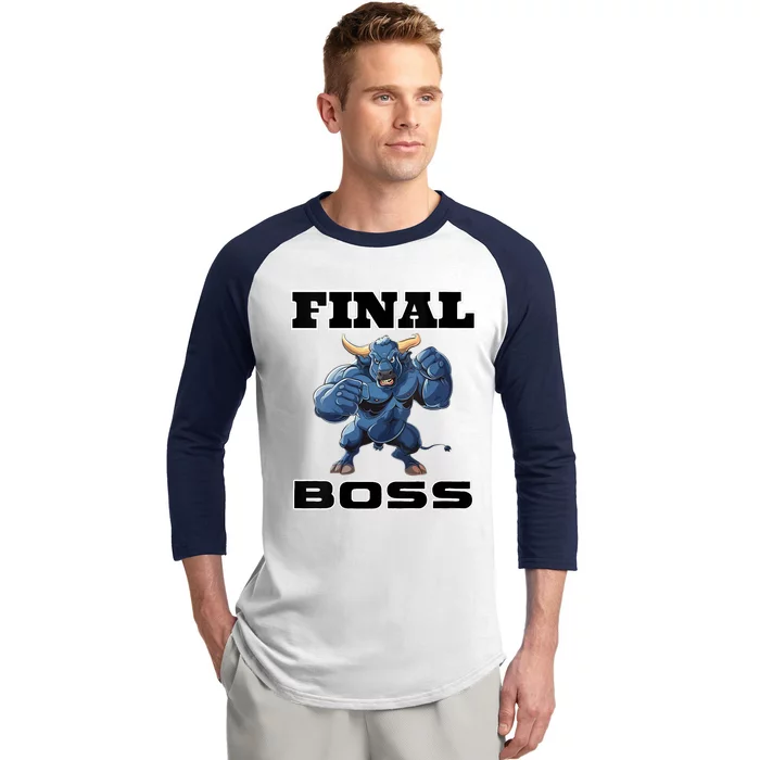 Wrestlings Final Boss Baseball Sleeve Shirt