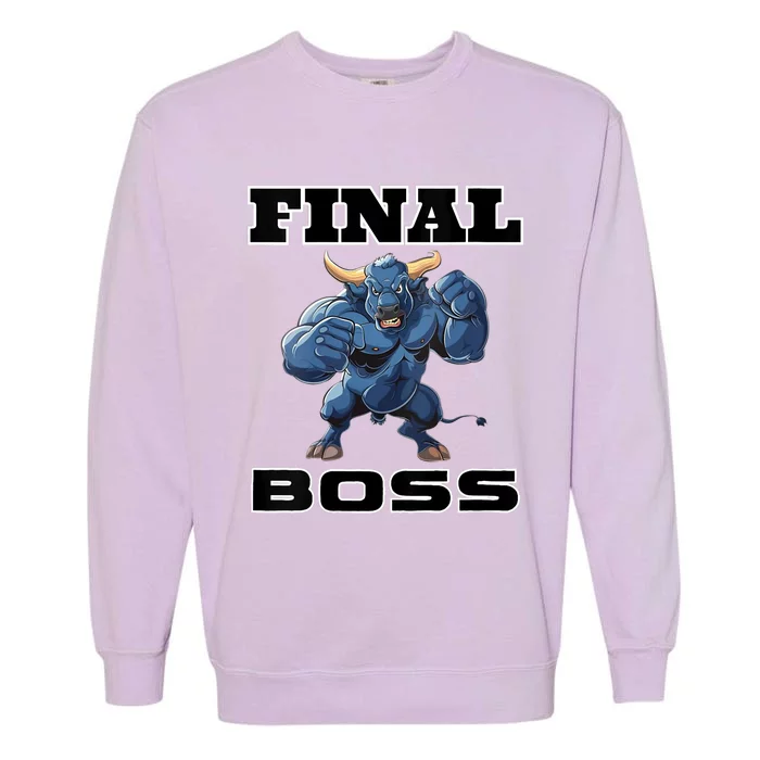 Wrestlings Final Boss Garment-Dyed Sweatshirt