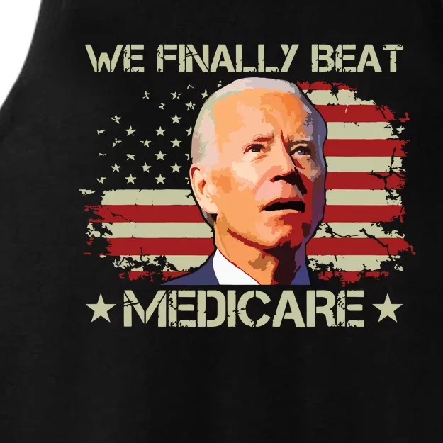 We Finally Beat Medicare Ladies Tri-Blend Wicking Tank