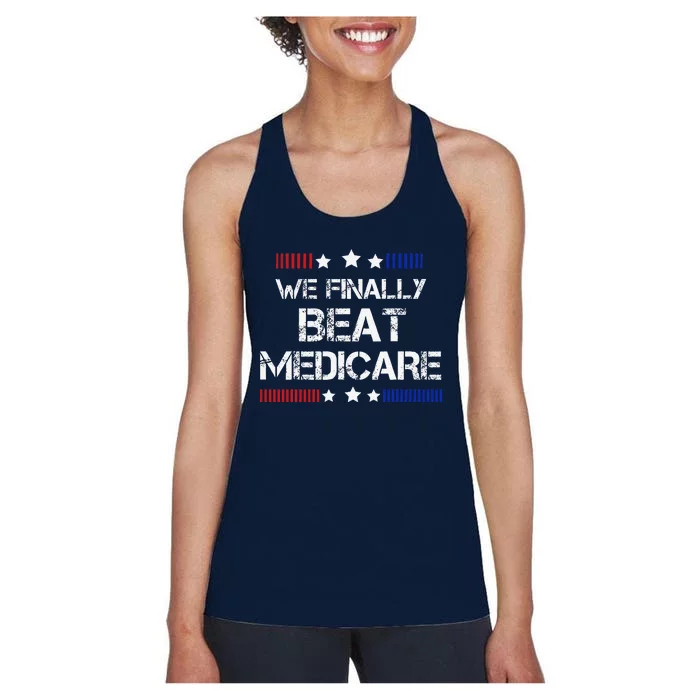 We Finally Beat Medicare Women's Racerback Tank