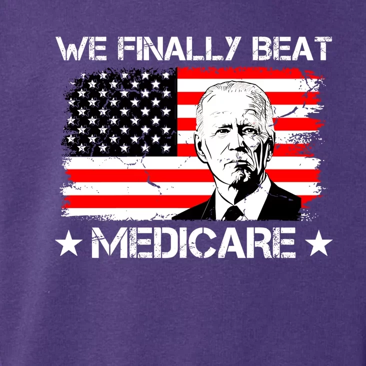 We Finally Beat Medicare Funny Anti Biden Toddler Hoodie