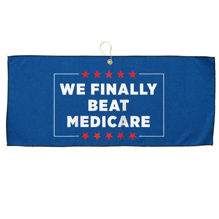 We Finally Beat Medicare Raglan Baseball Large Microfiber Waffle Golf Towel