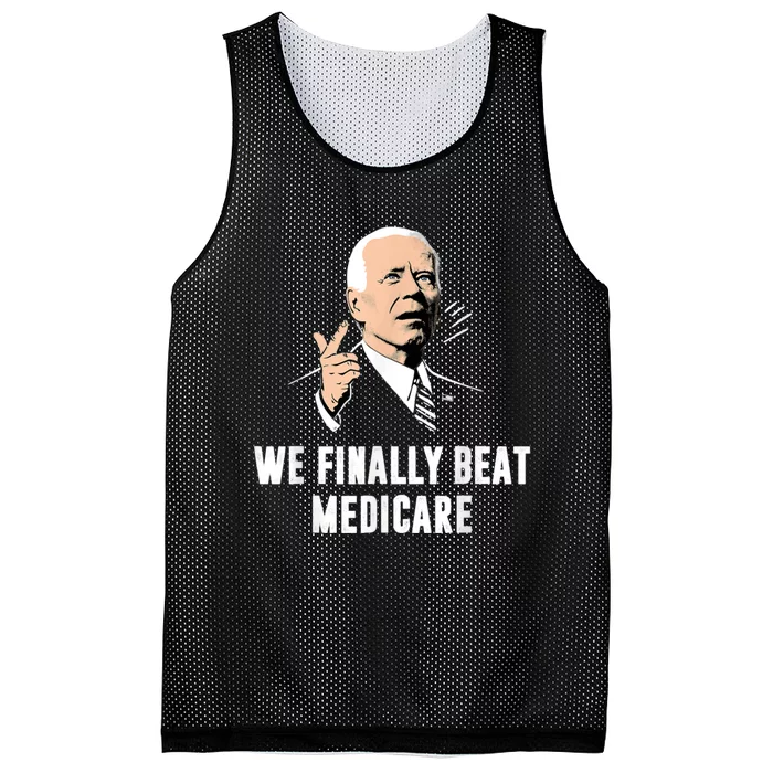 We Finally Beat Medicare Mesh Reversible Basketball Jersey Tank