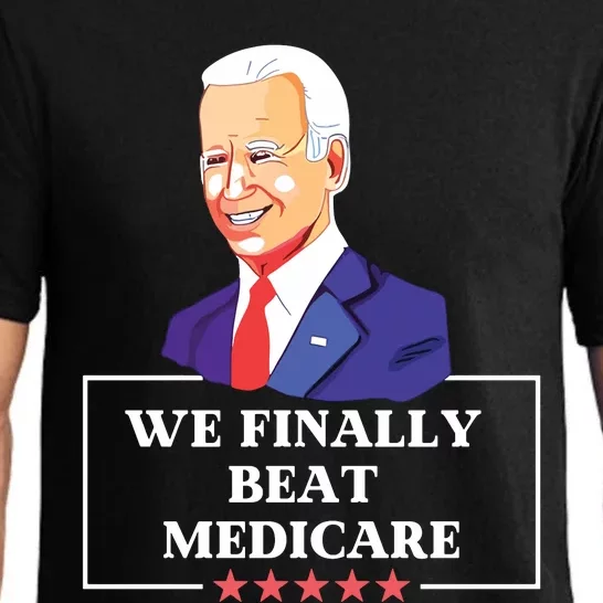 We Finally Beat Medicare Funny Anti Biden Pajama Set