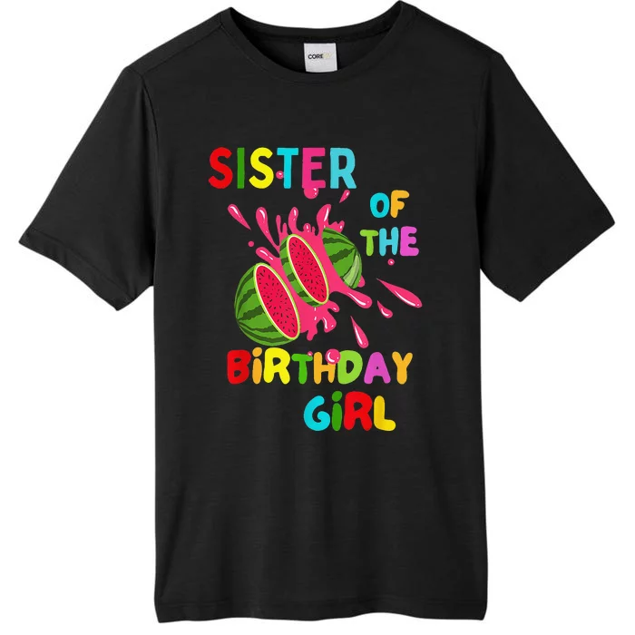 Watermelon Family Baby Melon Sister of the Birthday ChromaSoft Performance T-Shirt