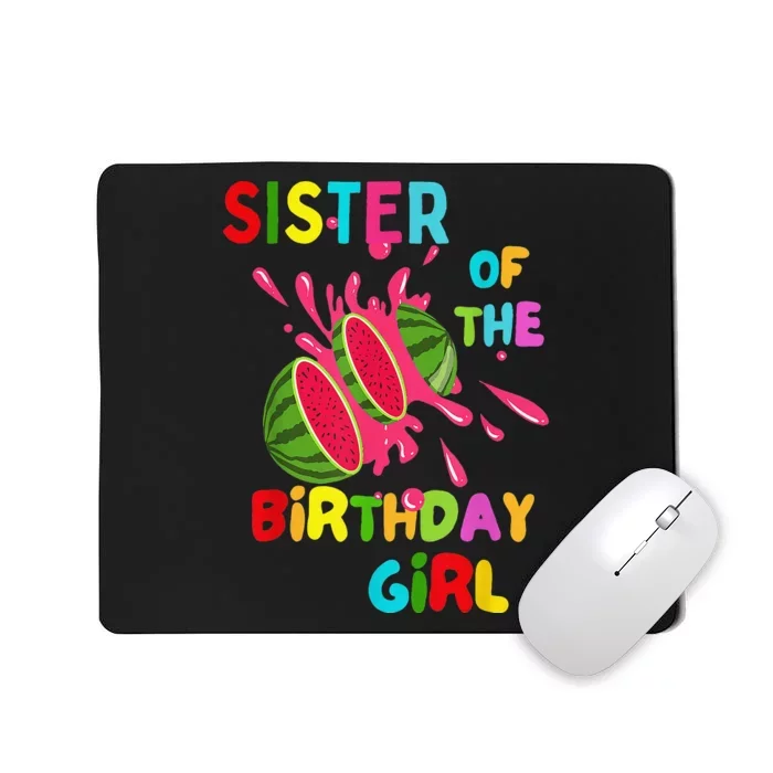 Watermelon Family Baby Melon Sister of the Birthday Mousepad