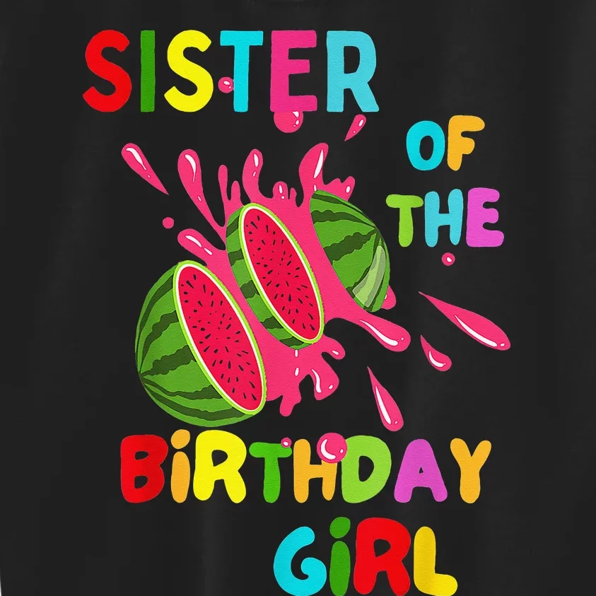 Watermelon Family Baby Melon Sister of the Birthday Kids Sweatshirt