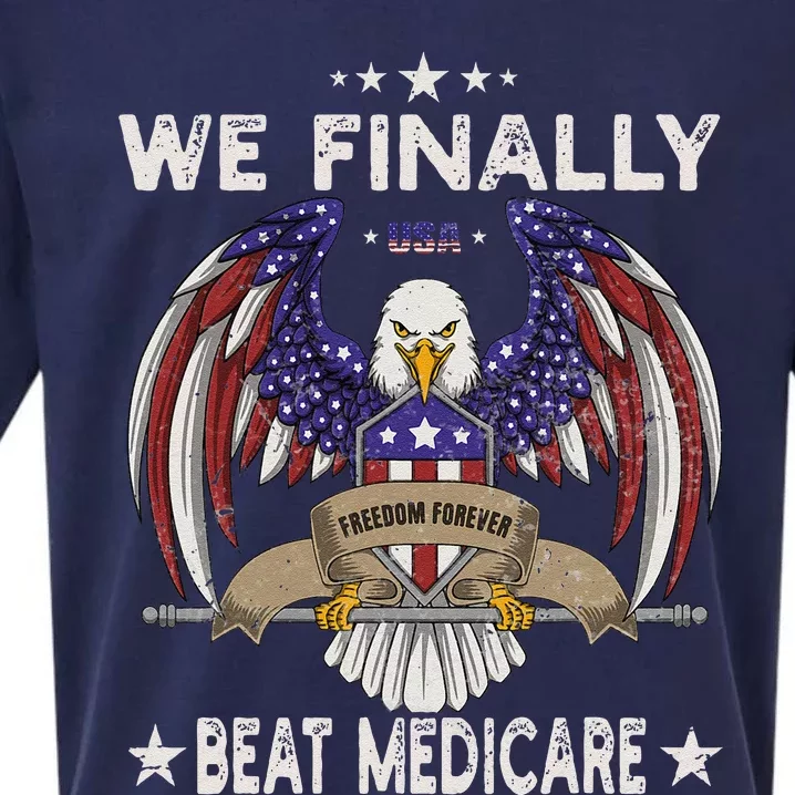 We Finally Beat Medicare Sueded Cloud Jersey T-Shirt