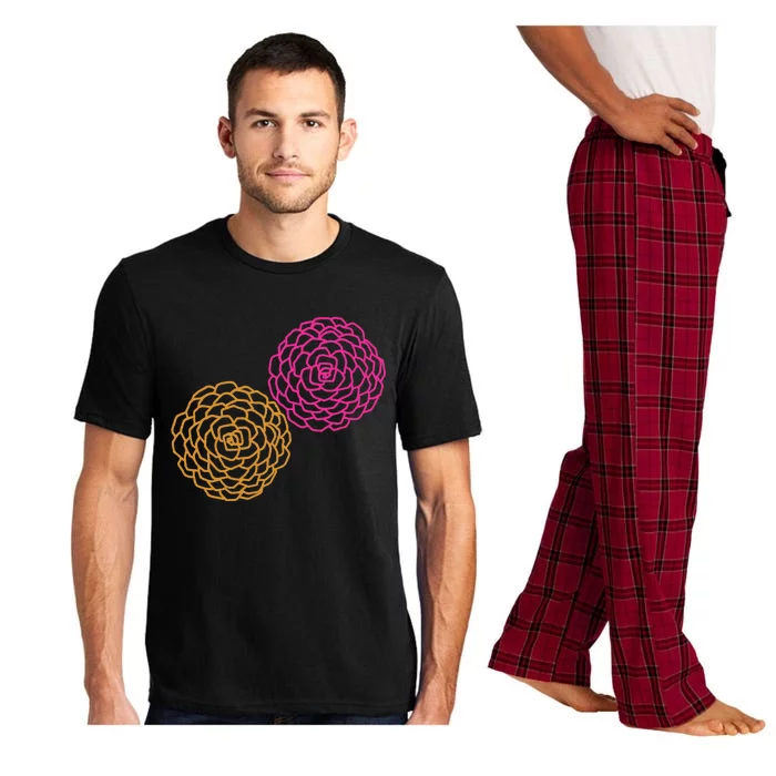 Wo Full Bloom V-Neck Pajama Set