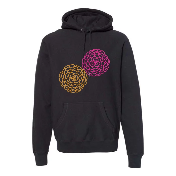 Wo Full Bloom V-Neck Premium Hoodie