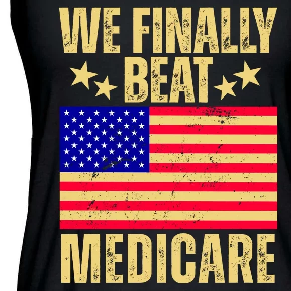 We Finally Beat Medicare Ladies Essential Flowy Tank