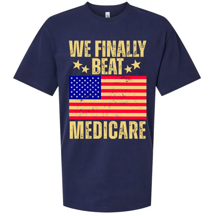 We Finally Beat Medicare Sueded Cloud Jersey T-Shirt