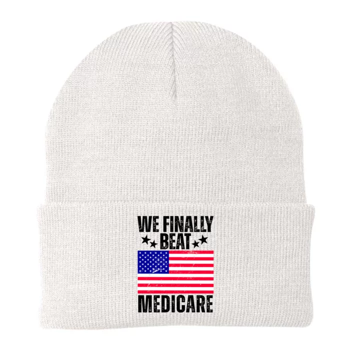 We Finally Beat Medicare Funny Politics 2024 Election Knit Cap Winter Beanie