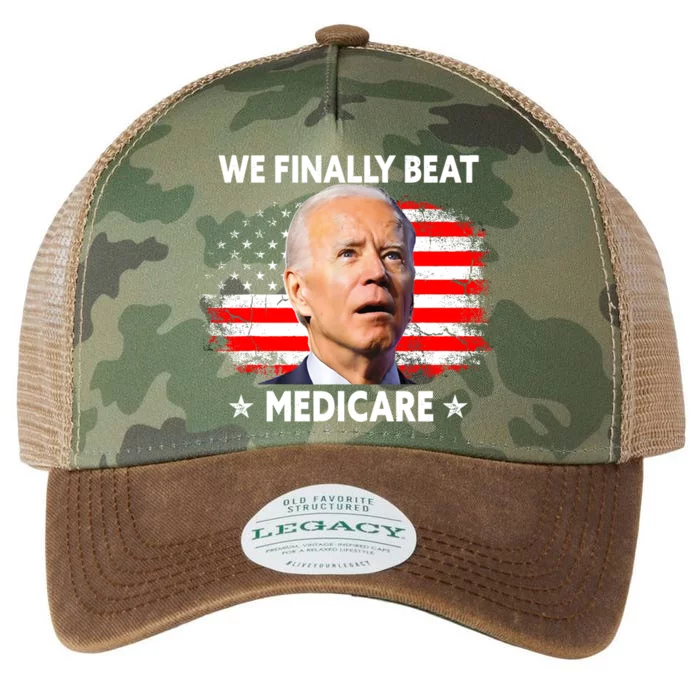 We Finally Beat Medicare Funny Biden Legacy Tie Dye Trucker Hat