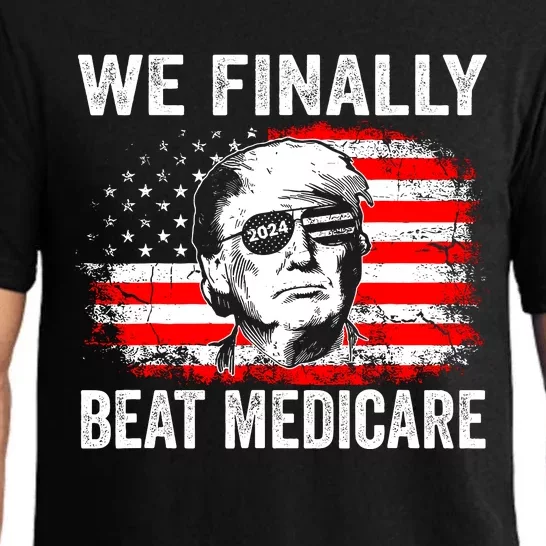 We Finally Beat Medicare Funny Biden Pajama Set