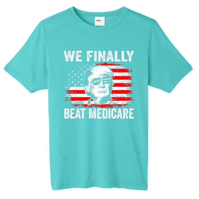 We Finally Beat Medicare Funny Biden ChromaSoft Performance T-Shirt