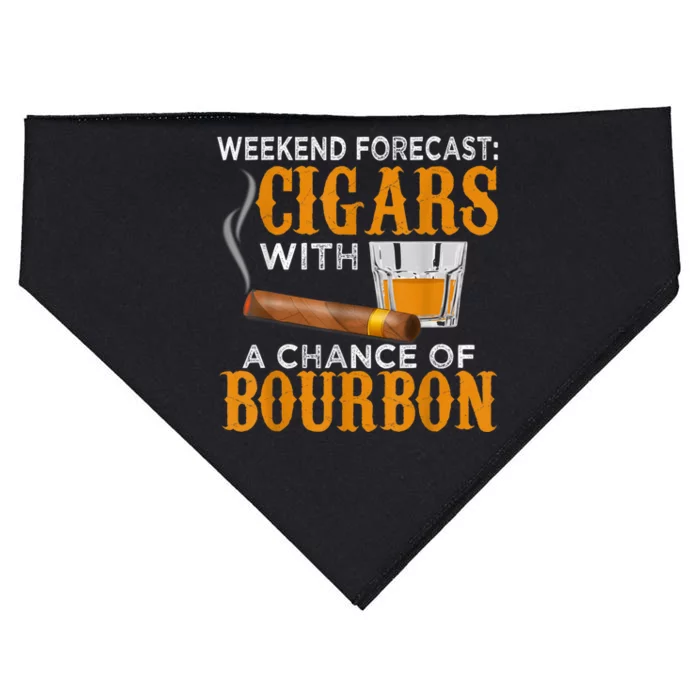 Weekend Forecast Cigars Chance Of Bourbon Cigar For Dad USA-Made Doggie Bandana