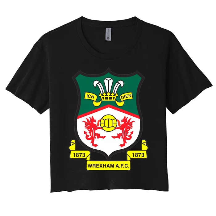 Wrexham Football Club Champion Wale Women's Crop Top Tee