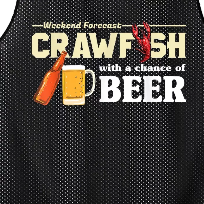 Weekend Forecast Crawfish With A Chance Of Beer Mesh Reversible Basketball Jersey Tank