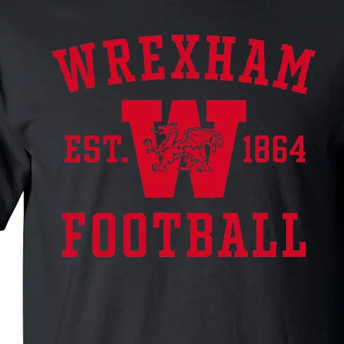 Wrexham Football Collegiate Style Tall T-Shirt