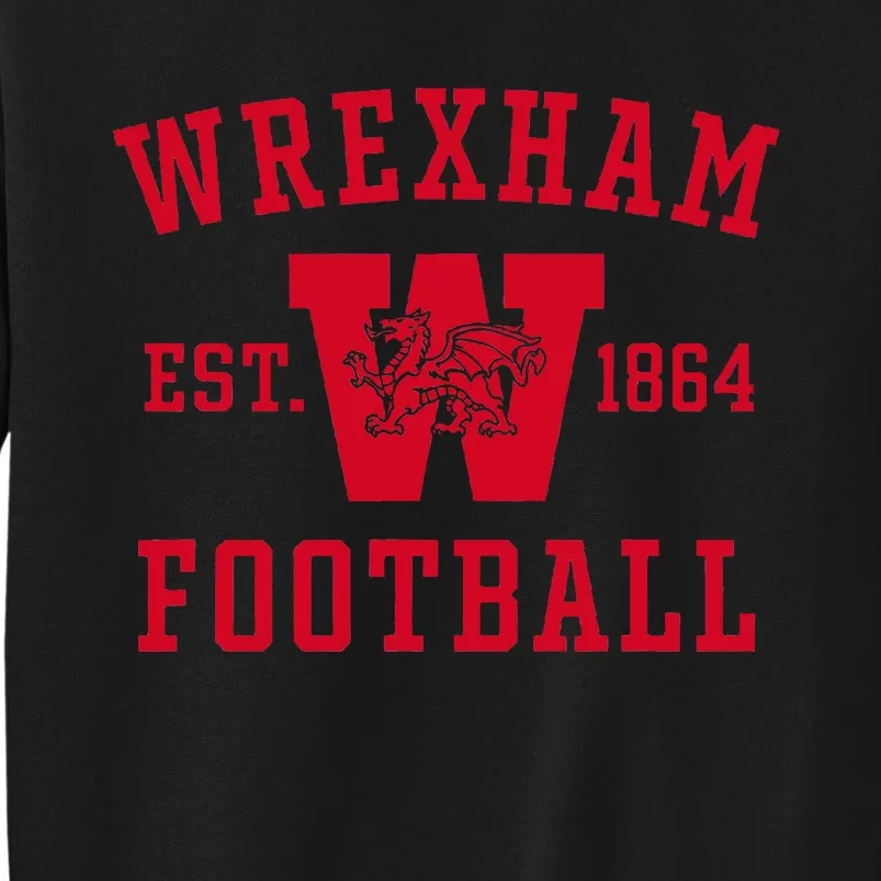 Wrexham Football Collegiate Style Tall Sweatshirt