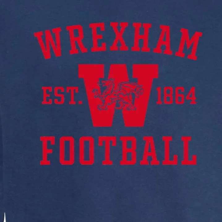 Wrexham Football Collegiate Style Garment-Dyed Sweatshirt