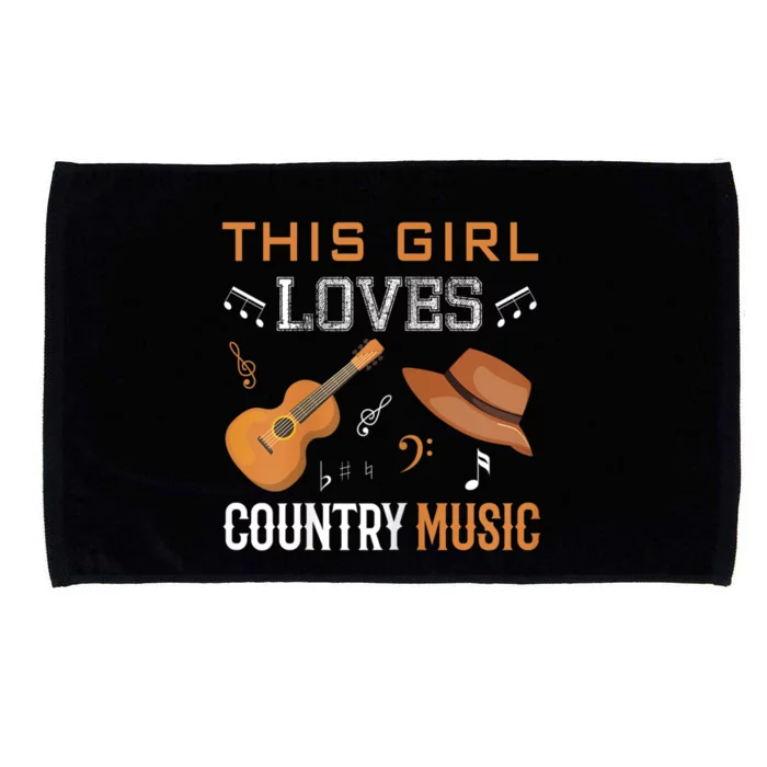 Womens Funny Cowgirl Hat Country Music Lover Women Microfiber Hand Towel