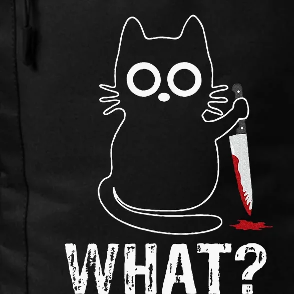 What Funny Cat With Knife Daily Commute Backpack