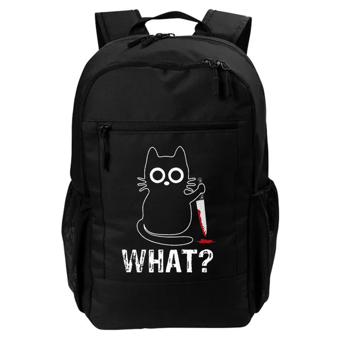 What Funny Cat With Knife Daily Commute Backpack