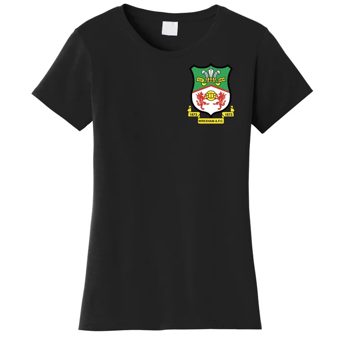 Wrexham Football Club Pocket Logo Women's T-Shirt