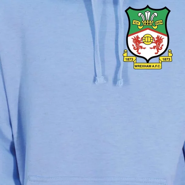 Wrexham Football Club Pocket Logo Unisex Surf Hoodie