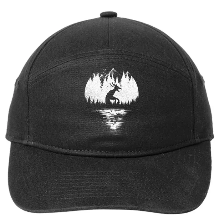 Wendigo Folklore Cryptozoology 7-Panel Snapback Hat