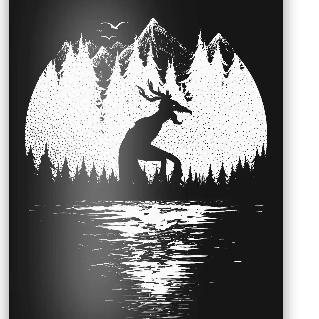 Wendigo Folklore Cryptozoology Poster