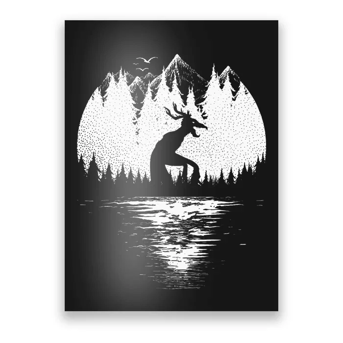 Wendigo Folklore Cryptozoology Poster