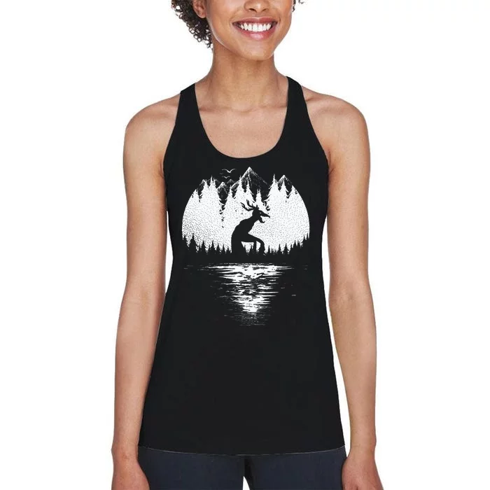 Wendigo Folklore Cryptozoology Women's Racerback Tank