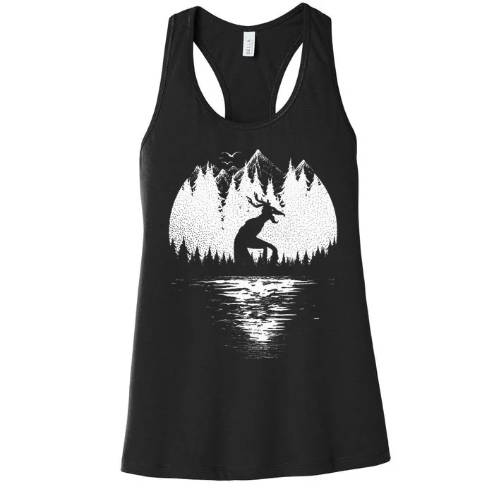 Wendigo Folklore Cryptozoology Women's Racerback Tank