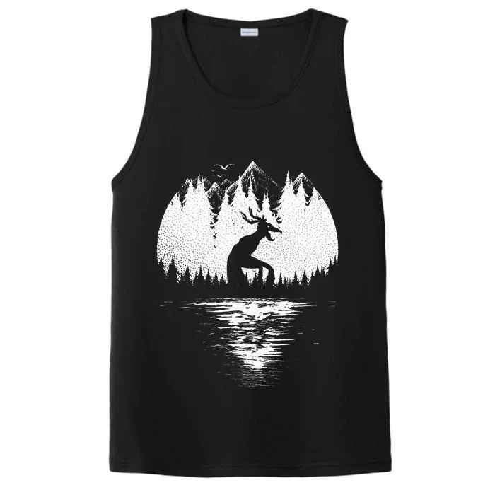 Wendigo Folklore Cryptozoology Performance Tank