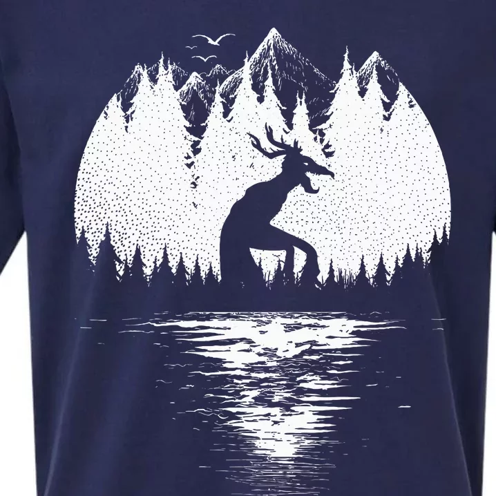 Wendigo Folklore Cryptozoology Sueded Cloud Jersey T-Shirt