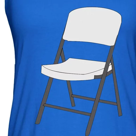 White Folding Chair Ladies Essential Flowy Tank