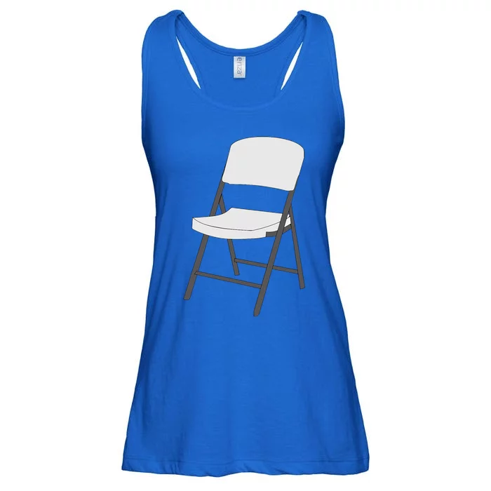 White Folding Chair Ladies Essential Flowy Tank