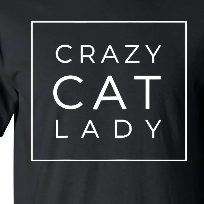 Wo Funny Crazy Cat Lady Gift, Cute Cat Lover Cozy Tall T-Shirt