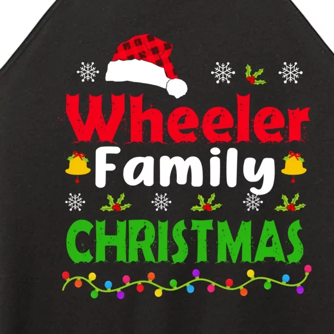 Wheeler Family Christmas Matching Funny Xmas Women’s Perfect Tri Rocker Tank