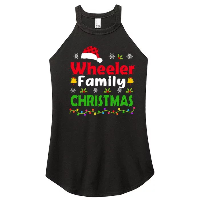 Wheeler Family Christmas Matching Funny Xmas Women’s Perfect Tri Rocker Tank