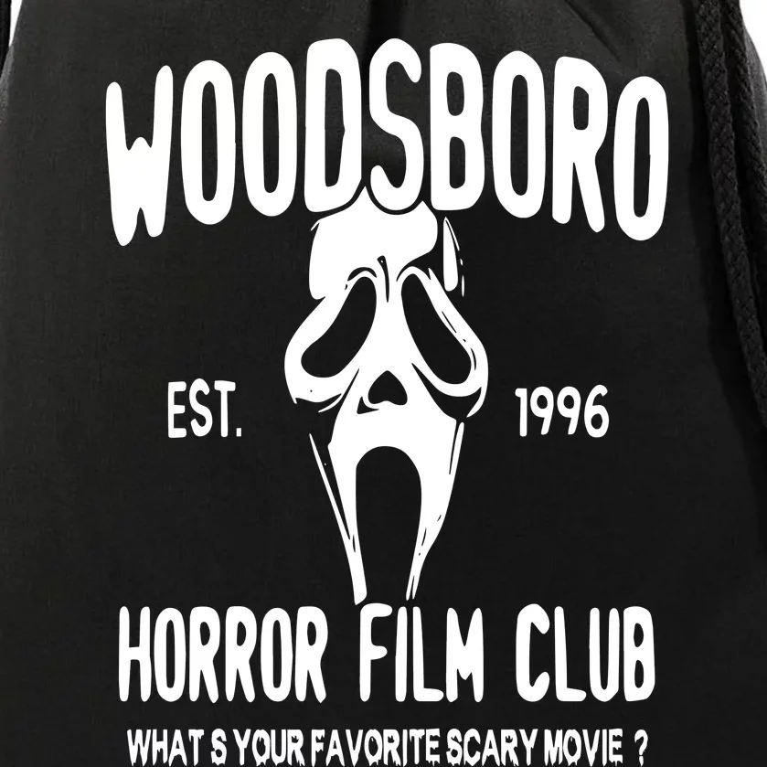 Woodsboro Film Club Scream Movie Drawstring Bag