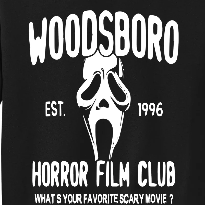 Woodsboro Film Club Scream Movie Tall Sweatshirt