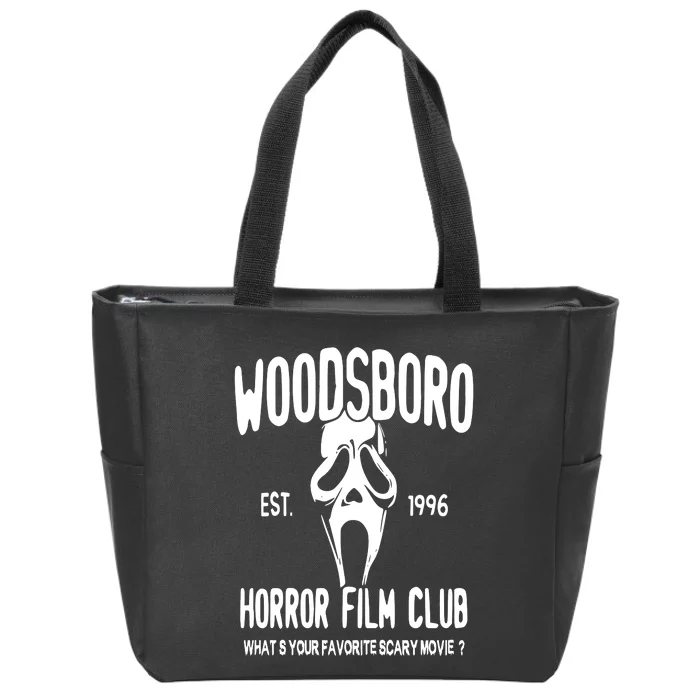 Woodsboro Film Club Scream Movie Zip Tote Bag