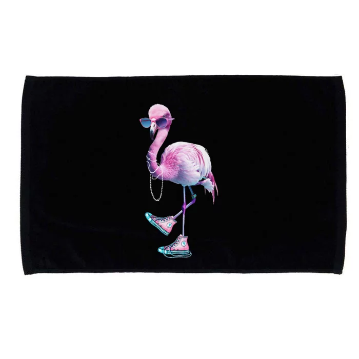 Women Flamingo Chucks And Pearls Funny Voting 2024 Microfiber Hand Towel